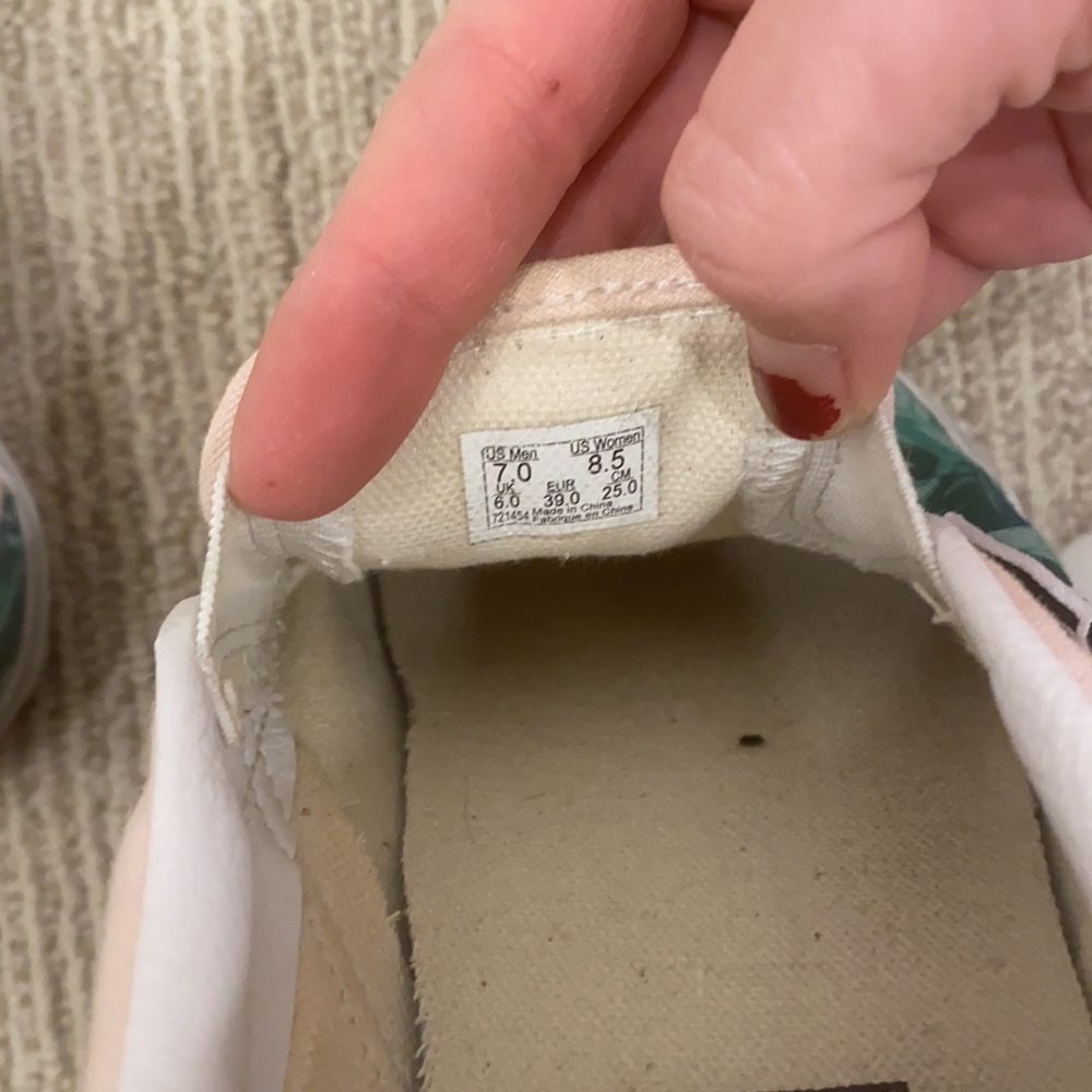 Custom Asher Palm Leaves Slip-ons - Picture 7 of 8